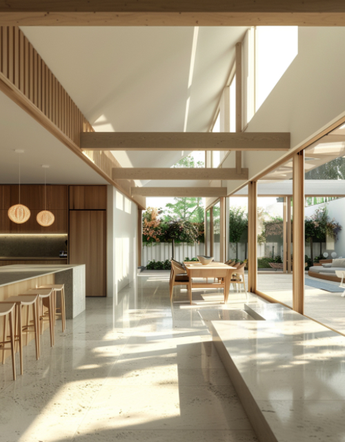 Extension de maison réalisé par le Groupe Quetzal